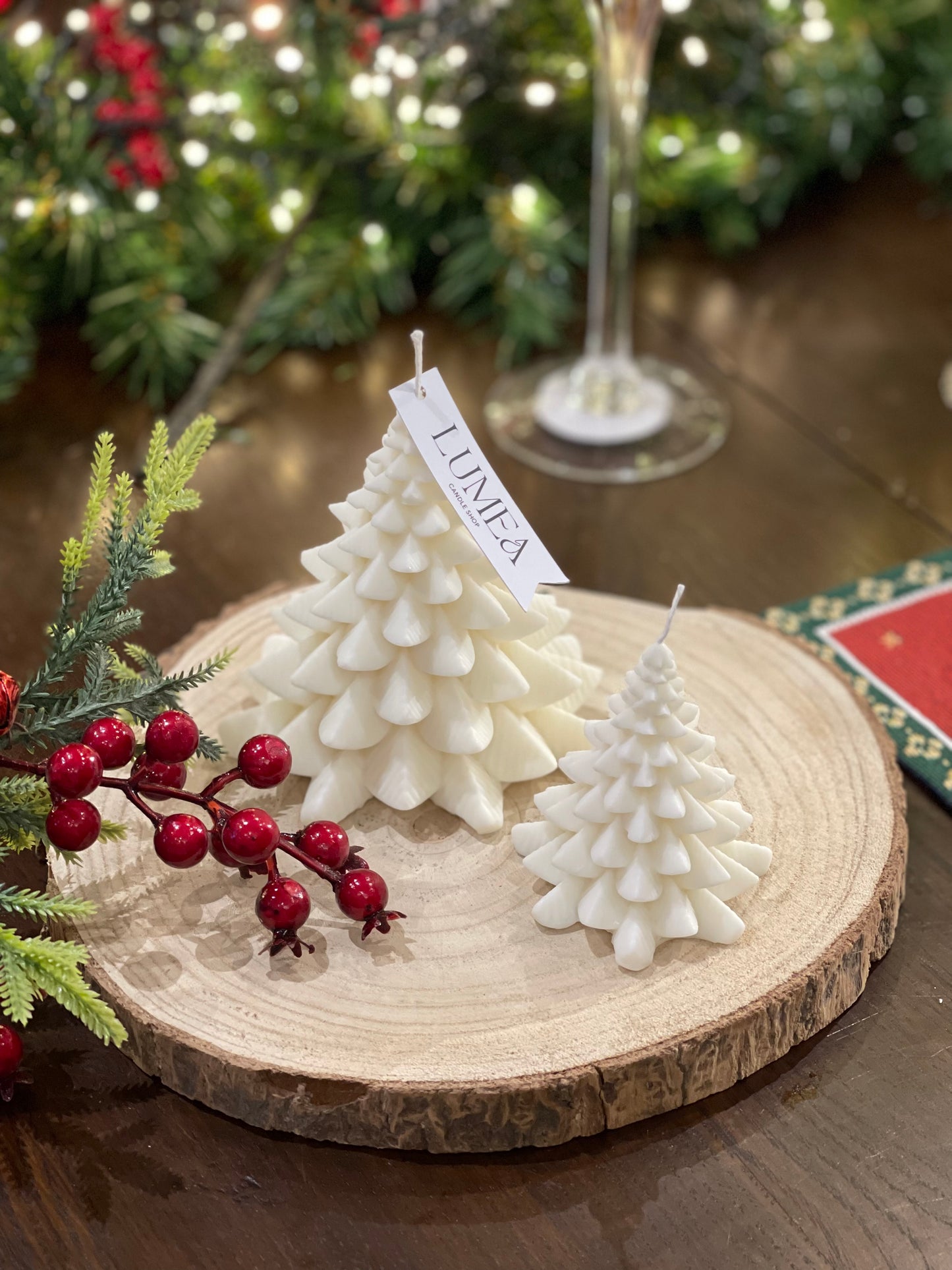 Duo Christmas Tree Candle | Decorative candle