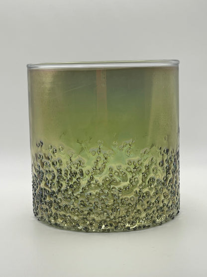 Pot de bougie en verre